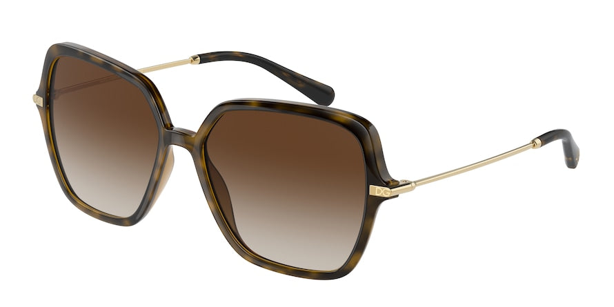 DOLCE & GABBANA DG6157 Square Sunglasses  502/13-HAVANA 57-16-140 - Color Map havana