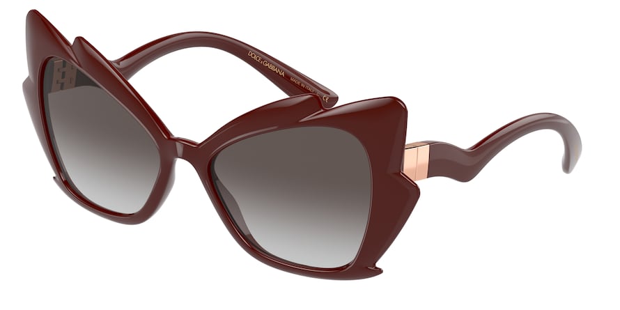 DOLCE & GABBANA DG6166 Cat Eye Sunglasses  32858G-BORDEAUX 57-18-140 - Color Map bordeaux