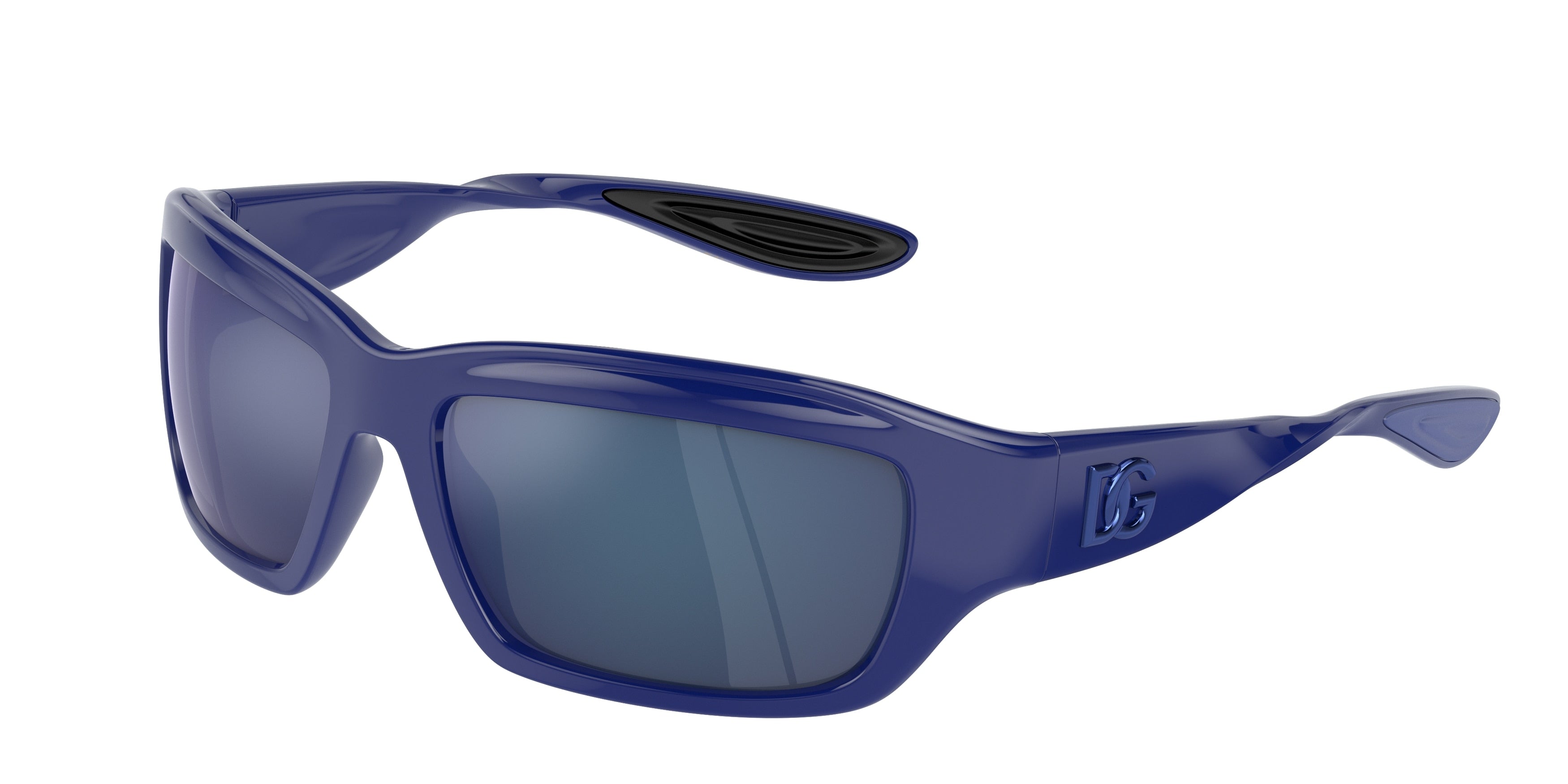 DOLCE & GABBANA DG6191 Rectangle Sunglasses  309455-Blue 59-130-16 - Color Map Blue