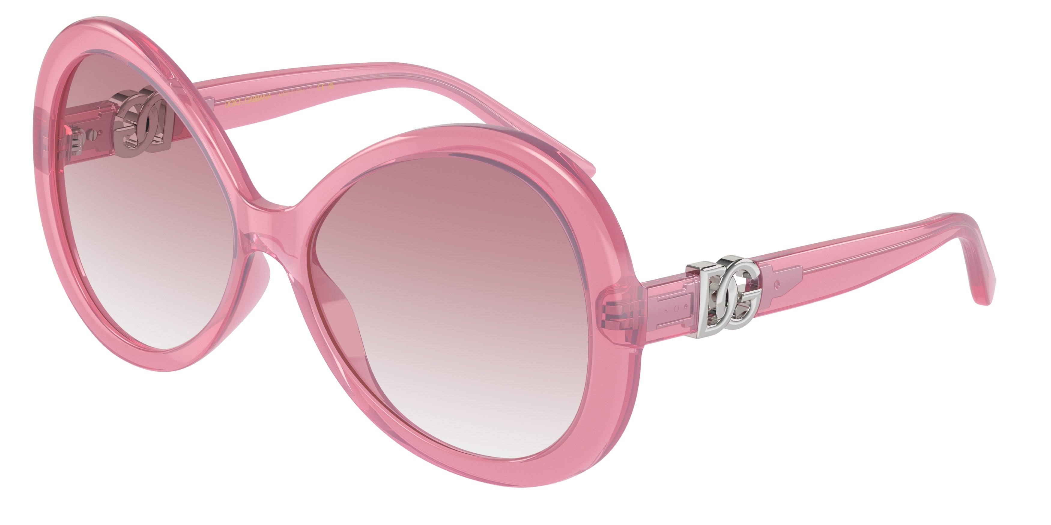 DOLCE & GABBANA DG6194U Oval Sunglasses  19128D-Milky Pink 60-145-16 - Color Map Pink