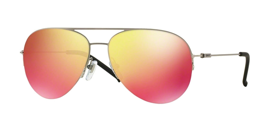 DKNY Donna Karan New York DY5080 Pilot Sunglasses  10296Q-MATTE SILVER 58-15-140 - Color Map silver