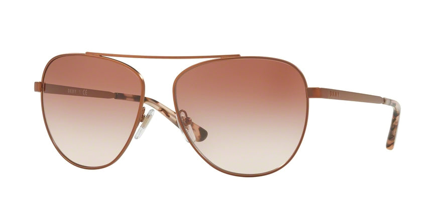 DKNY Donna Karan New York DY5085 Pilot Sunglasses  124213-ROSE GOLD 58-14-140 - Color Map pink