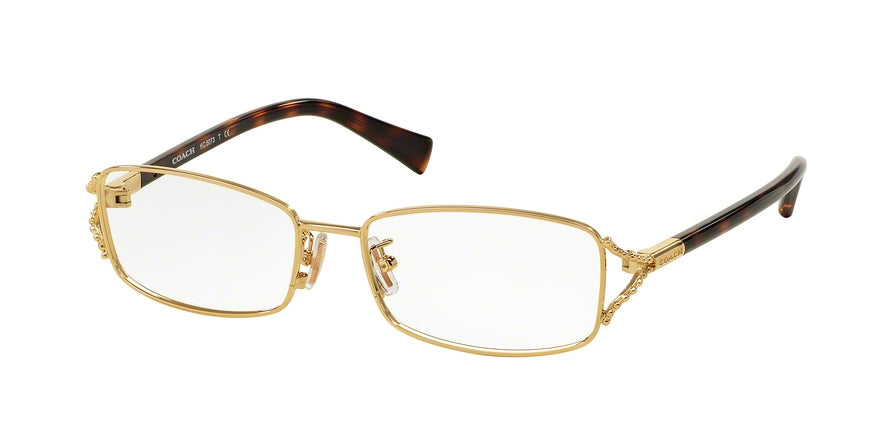 Coach HC5073 Rectangle Eyeglasses  9238-GOLD/DARK TORTOISE 52-16-135 - Color Map gold
