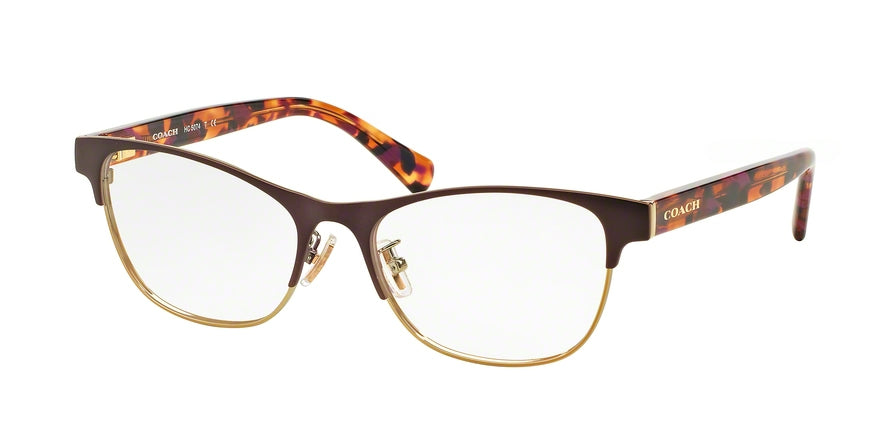 Coach HC5074 Square Eyeglasses  9241-SATIN PRPL GOLD/PRPL CONFETTI 54-17-135 - Color Map violet