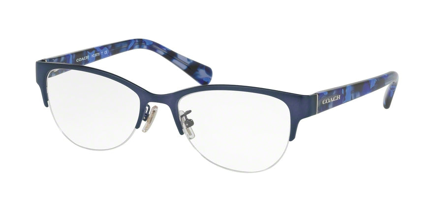Coach HC5078 Cat Eye Eyeglasses  9255-SATIN NAVY/BLUE BLACK MOSAIC 50-18-135 - Color Map black