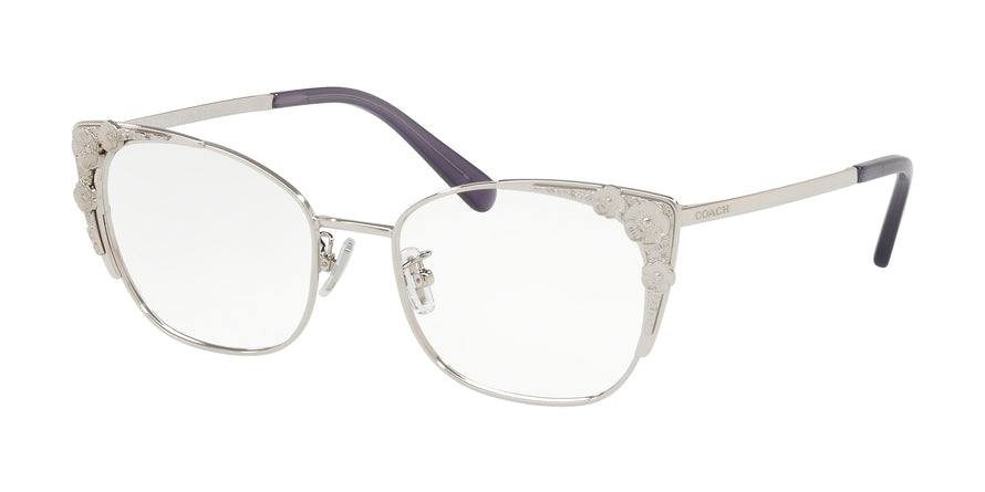 Coach HC5094 Cat Eye Eyeglasses  9001-SILVER 53-18-145 - Color Map silver