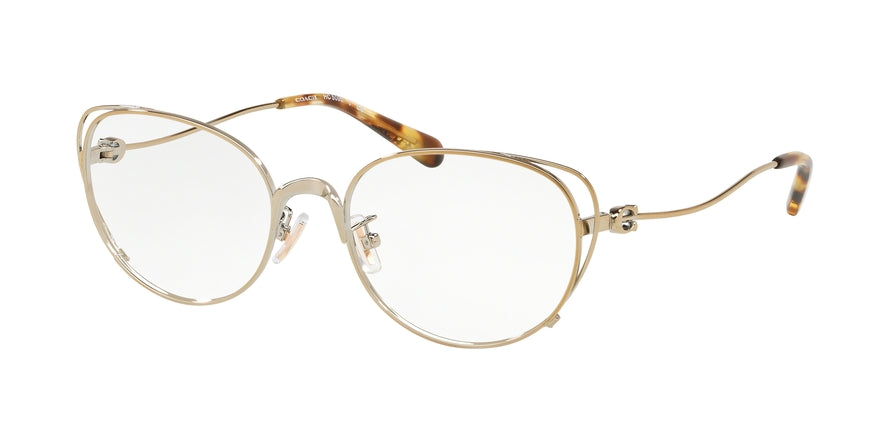 Coach HC5095 Cat Eye Eyeglasses  9005-LIGHT GOLD 54-18-140 - Color Map gold