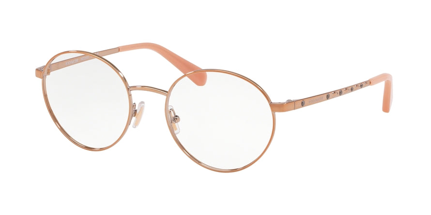 Coach HC5101 Round Eyeglasses  9331-SHINY ROSE GOLD 51-19-140 - Color Map gold