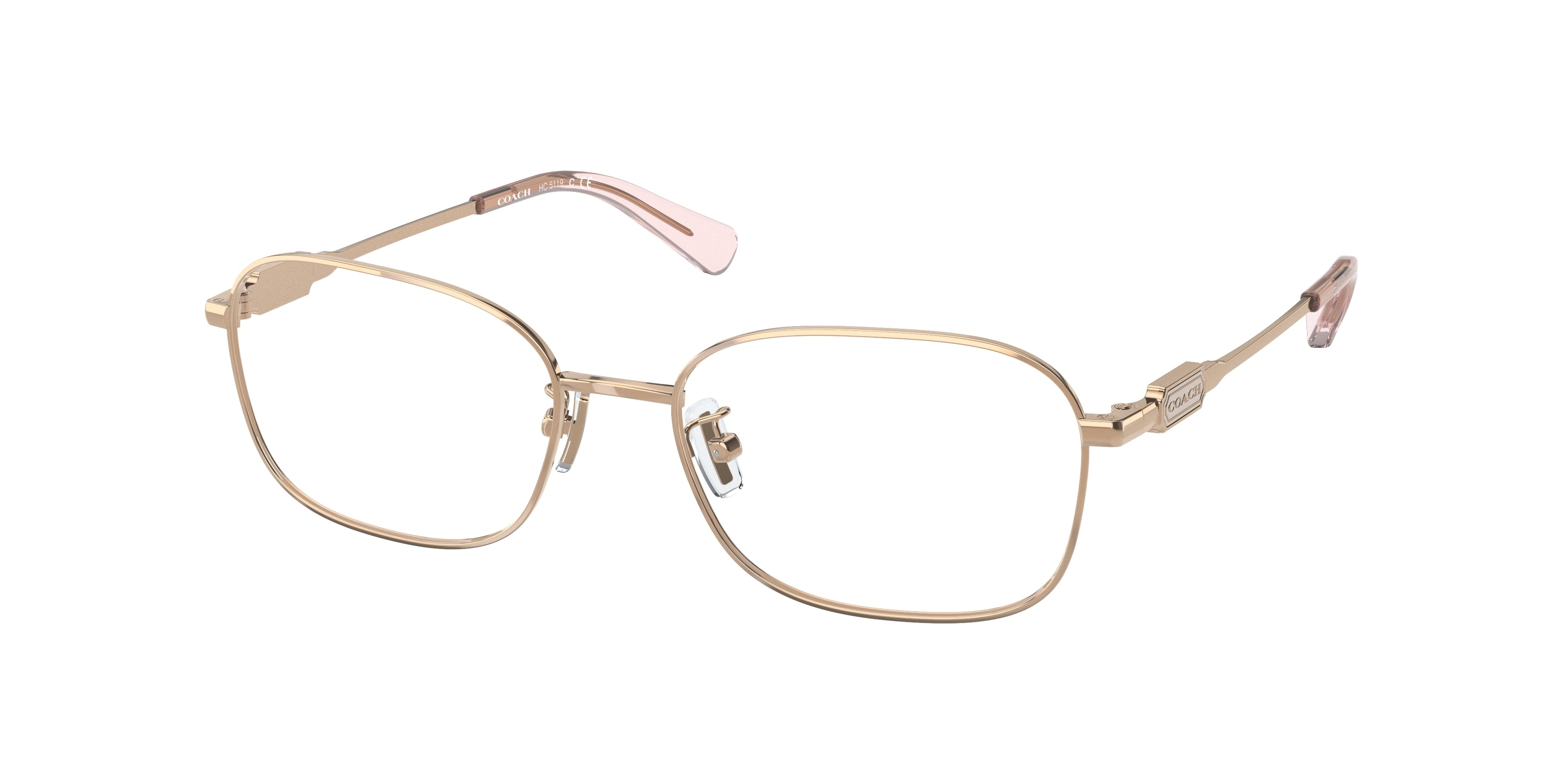 Coach HC5119 Rectangle Eyeglasses  9367-Rose Gold 53-140-17 - Color Map Gold