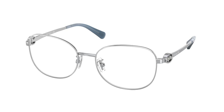 Coach HC5124 Oval Eyeglasses  9001-SHINY SILVER 55-18-140 - Color Map silver