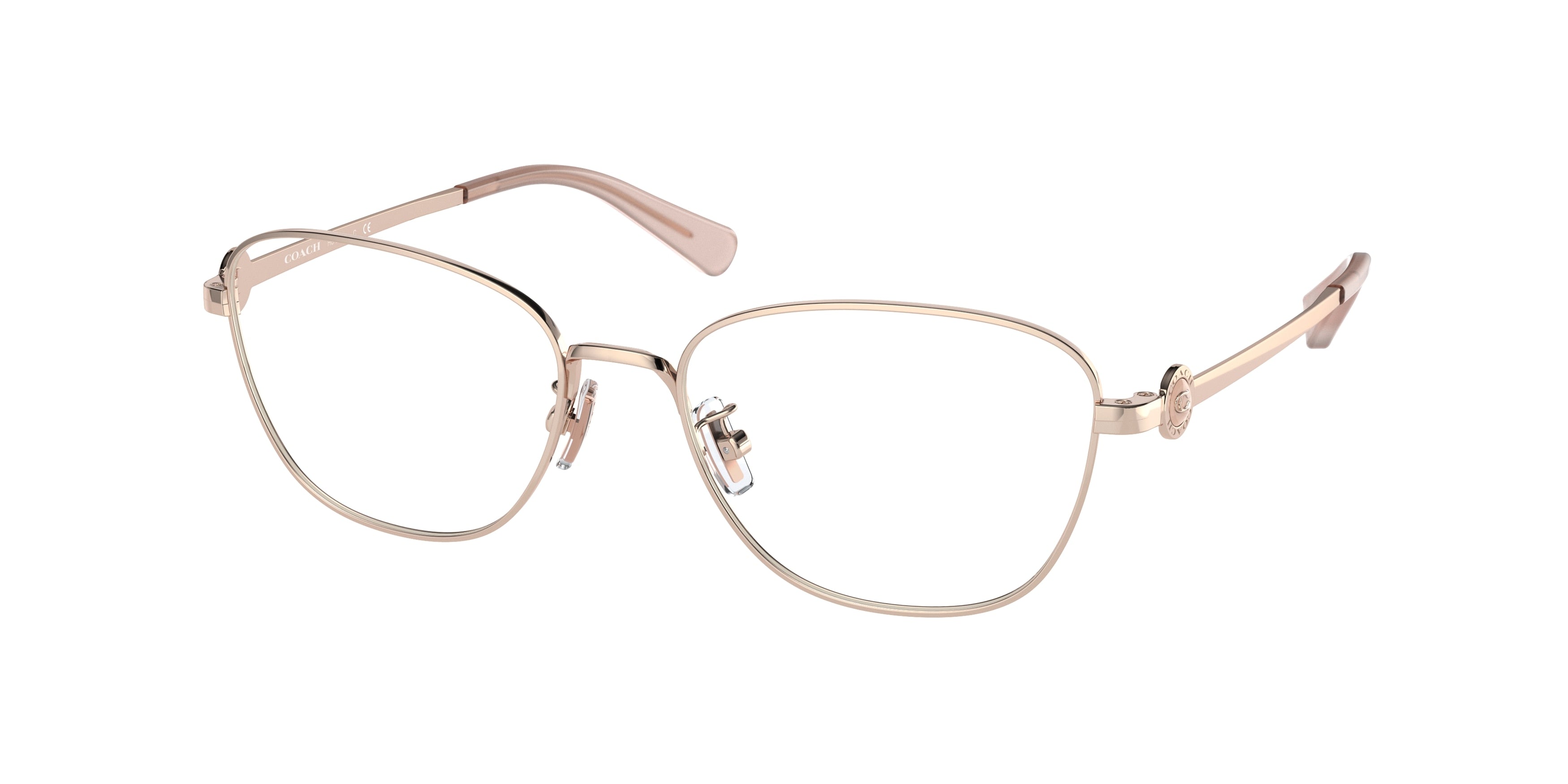 Coach HC5128 Rectangle Eyeglasses  9331-Shiny Rose Gold 54-140-17 - Color Map Gold