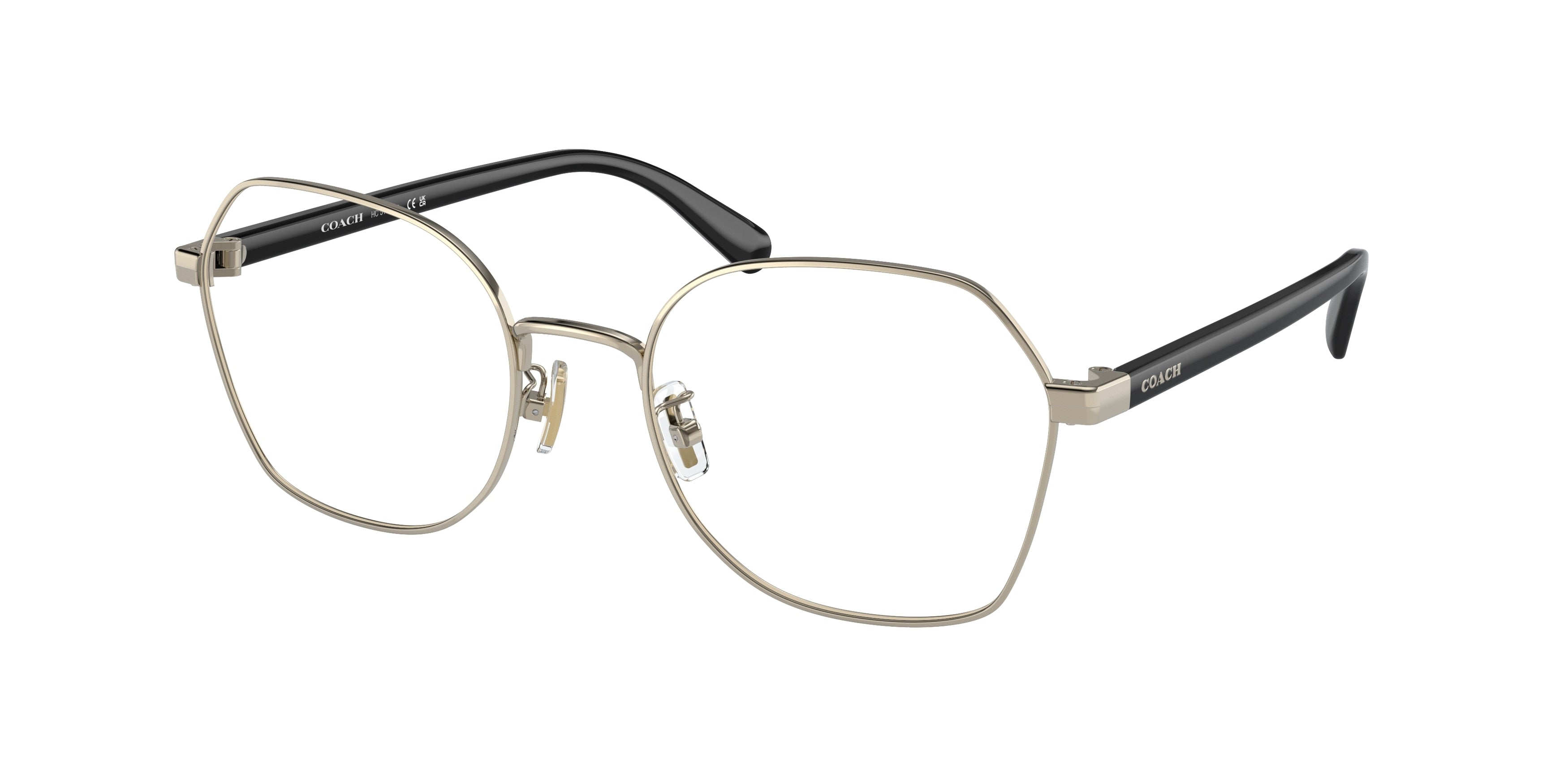 Coach HC5155 Irregular Eyeglasses  9005-Shiny Light Gold 54-140-20 - Color Map Gold