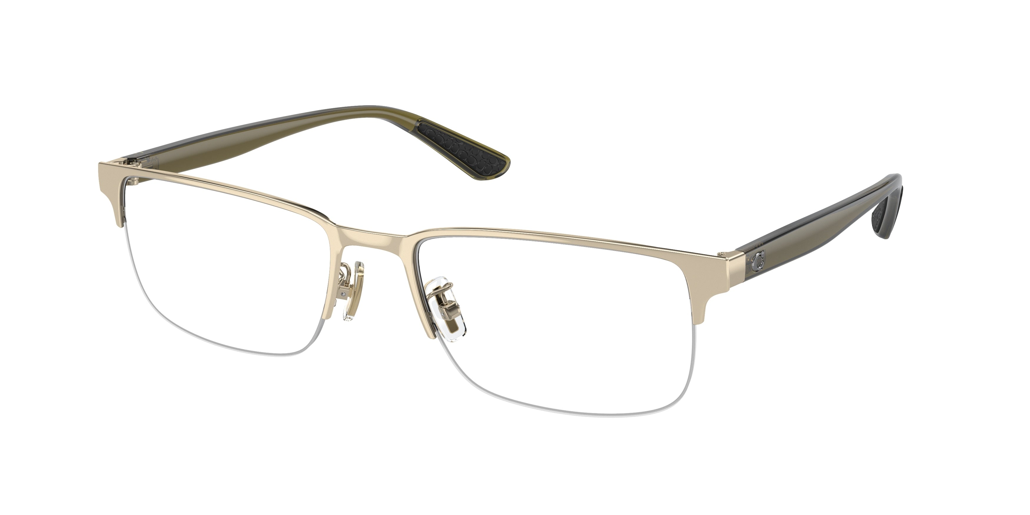 Coach HC5158 Rectangle Eyeglasses  9005-Shiny Light Gold 54-145-19 - Color Map Gold