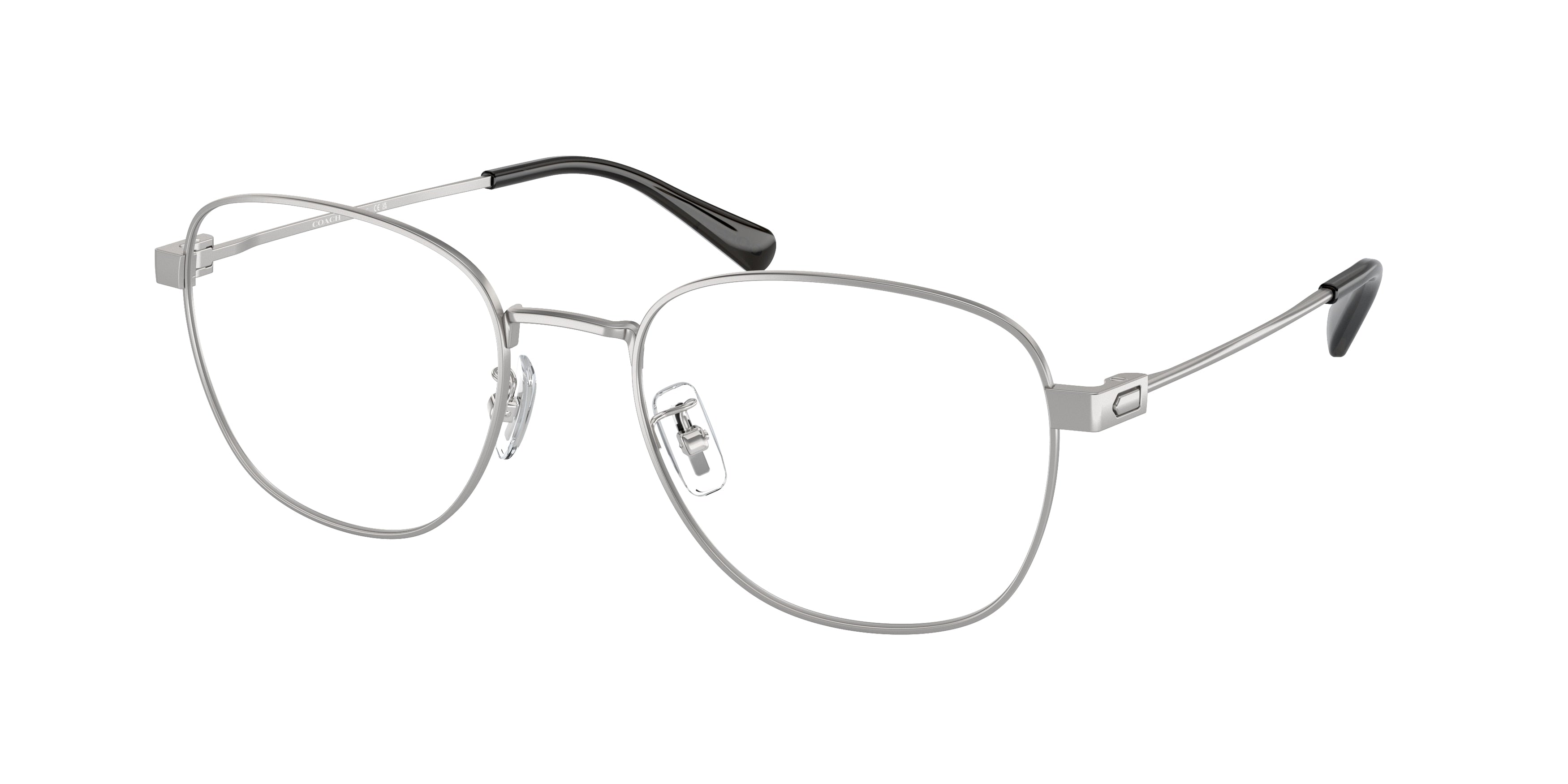 Coach HC5163 Irregular Eyeglasses  9001-Shiny Silver 55-145-20 - Color Map Silver