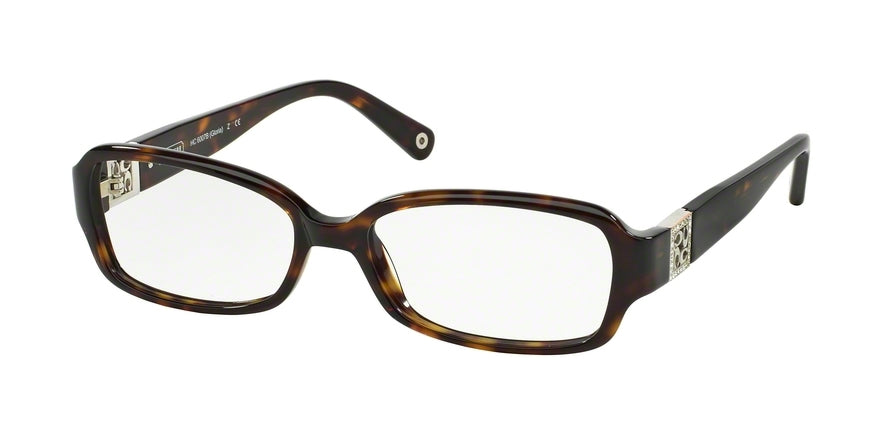 Coach GLORIA HC6007B Rectangle Eyeglasses  5001-DARK TORTOISE 54-16-135 - Color Map havana
