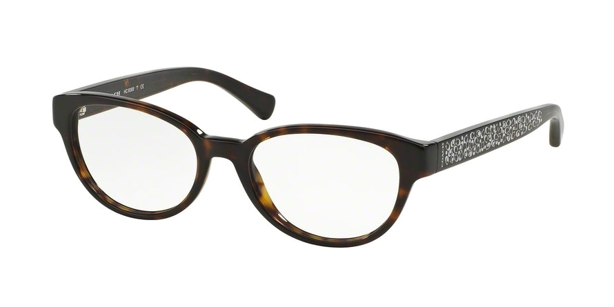 Coach HC6069 Oval Eyeglasses  5120-DARK TORTOISE 51-17-135 - Color Map havana