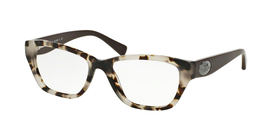 Coach HC6070 Cat Eye Eyeglasses  5325-SNOW LEOPARD TORTOISE/DK BROWN 53-17-135 - Color Map havana