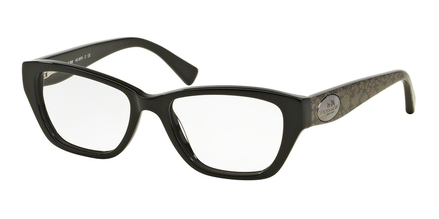 Coach HC6070 Cat Eye Eyeglasses  5346-BLACK /WHIP SNAKE FROG 51-17-135 - Color Map black