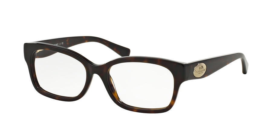 Coach HC6071F Rectangle Eyeglasses  5120-DARK TORTOISE 52-16-135 - Color Map havana