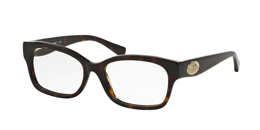 Coach HC6071 Rectangle Eyeglasses  5120-DARK TORTOISE 52-16-135 - Color Map havana