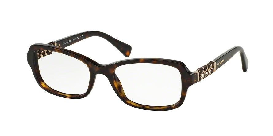 Coach HC6075QF Butterfly Eyeglasses  5120-DARK TORTOISE 52-18-135 - Color Map havana