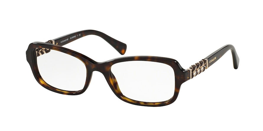 Coach HC6075Q Butterfly Eyeglasses  5120-DARK TORTOISE 52-18-135 - Color Map havana