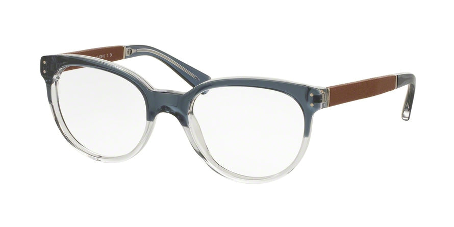 Coach HC6084Q Phantos Eyeglasses  5384-CORNFLOWER CRYSTAL/SADDLE 52-19-135 - Color Map light blue
