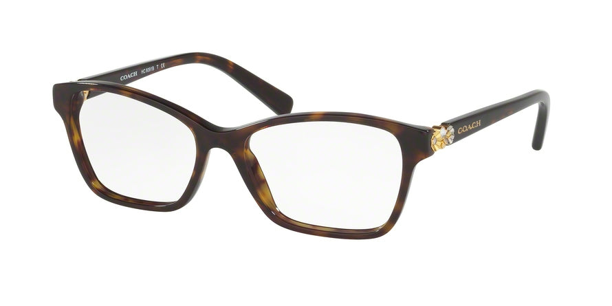 Coach HC6091B Square Eyeglasses  5120-DARK TORTOISE 53-16-135 - Color Map havana