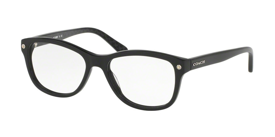 Coach HC6095F Square Eyeglasses  5420-BLACK/BLACK GUNMETAL SIG C 54-16-135 - Color Map black