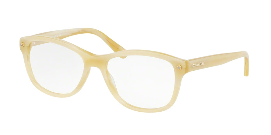 Coach HC6095F Square Eyeglasses  5423-IVORY HORN 54-16-135 - Color Map ivory