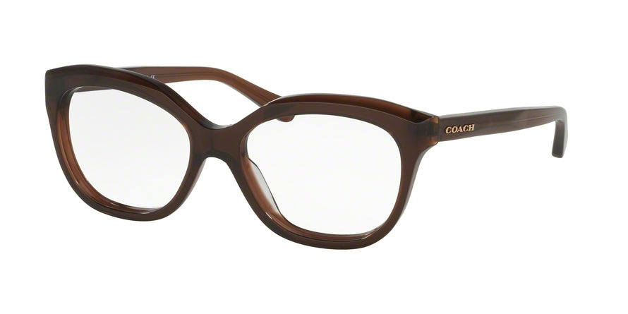 Coach HC6096F Square Eyeglasses  5430-DARK BROWN 53-16-135 - Color Map brown