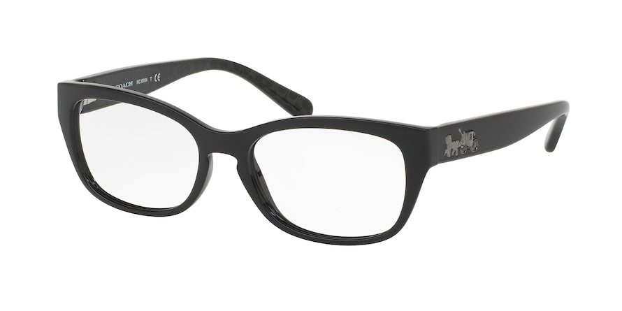 Coach HC6104 Square Eyeglasses  5420-BLACK/BLACK GUNMETAL SIG C 50-16-140 - Color Map black
