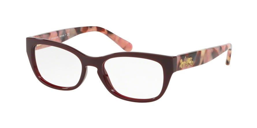 Coach HC6104 Square Eyeglasses  5509-BURGUNDY 52-16-140 - Color Map bordeaux