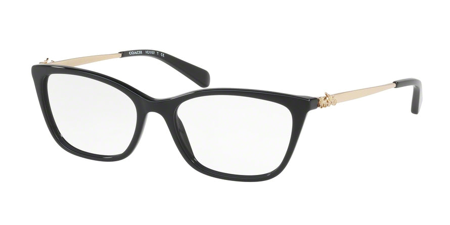 Coach HC6107F Rectangle Eyeglasses  5486-BLACK 54-17-140 - Color Map black