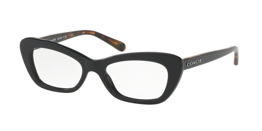 Coach HC6108 Cat Eye Eyeglasses  5487-BLACK 50-17-135 - Color Map black