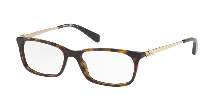 Coach HC6110F Rectangle Eyeglasses  5485-DARK TORTOISE 54-16-140 - Color Map havana