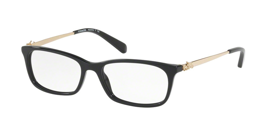 Coach HC6110F Rectangle Eyeglasses  5486-BLACK 54-16-140 - Color Map black