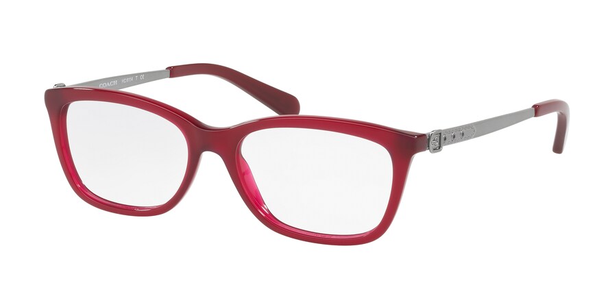 Coach HC6114F Rectangle Eyeglasses  5503-AUBERGINE 53-16-140 - Color Map aubergine