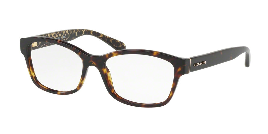 Coach HC6116F Rectangle Eyeglasses  5507-DARK TORTOISE 54-16-140 - Color Map havana