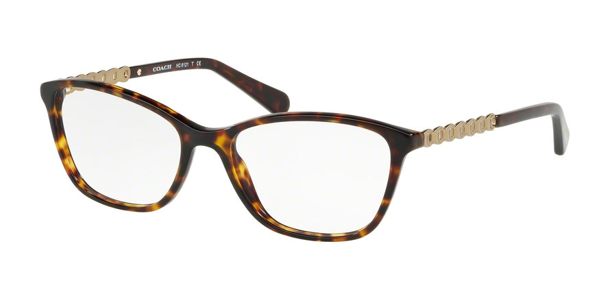 Coach HC6121F Rectangle Eyeglasses  5485-DARK TORTOISE 55-17-140 - Color Map tortoise