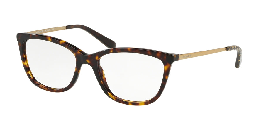 Coach HC6124 Rectangle Eyeglasses  5417-DARK TORT 53-17-140 - Color Map tortoise