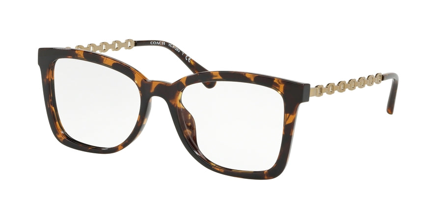 Coach HC6128U Square Eyeglasses  5120-DARK TORTOISE 52-17-140 - Color Map tortoise