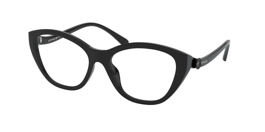 Coach HC6134U Cat Eye Eyeglasses  5002-BLACK 54-17-140 - Color Map black