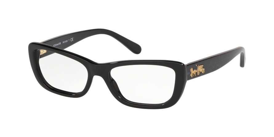 Coach HC6135F Rectangle Eyeglasses  5002-BLACK 53-16-140 - Color Map black