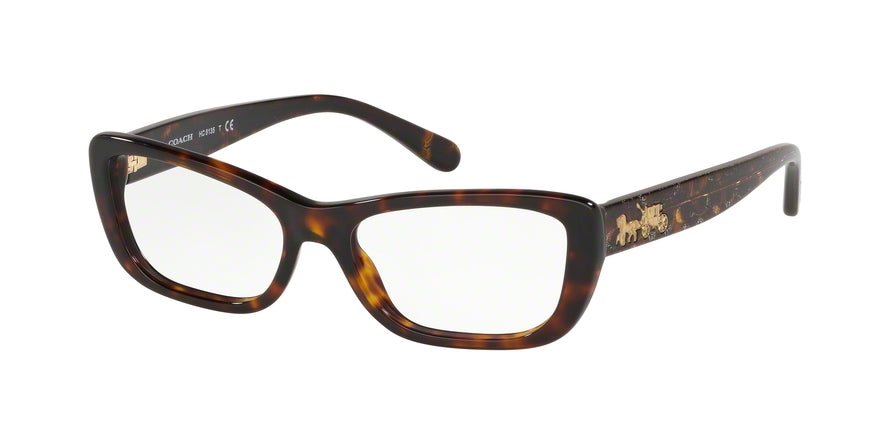 Coach HC6135 Rectangle Eyeglasses  5120-DARK TORTOISE 51-16-140 - Color Map tortoise