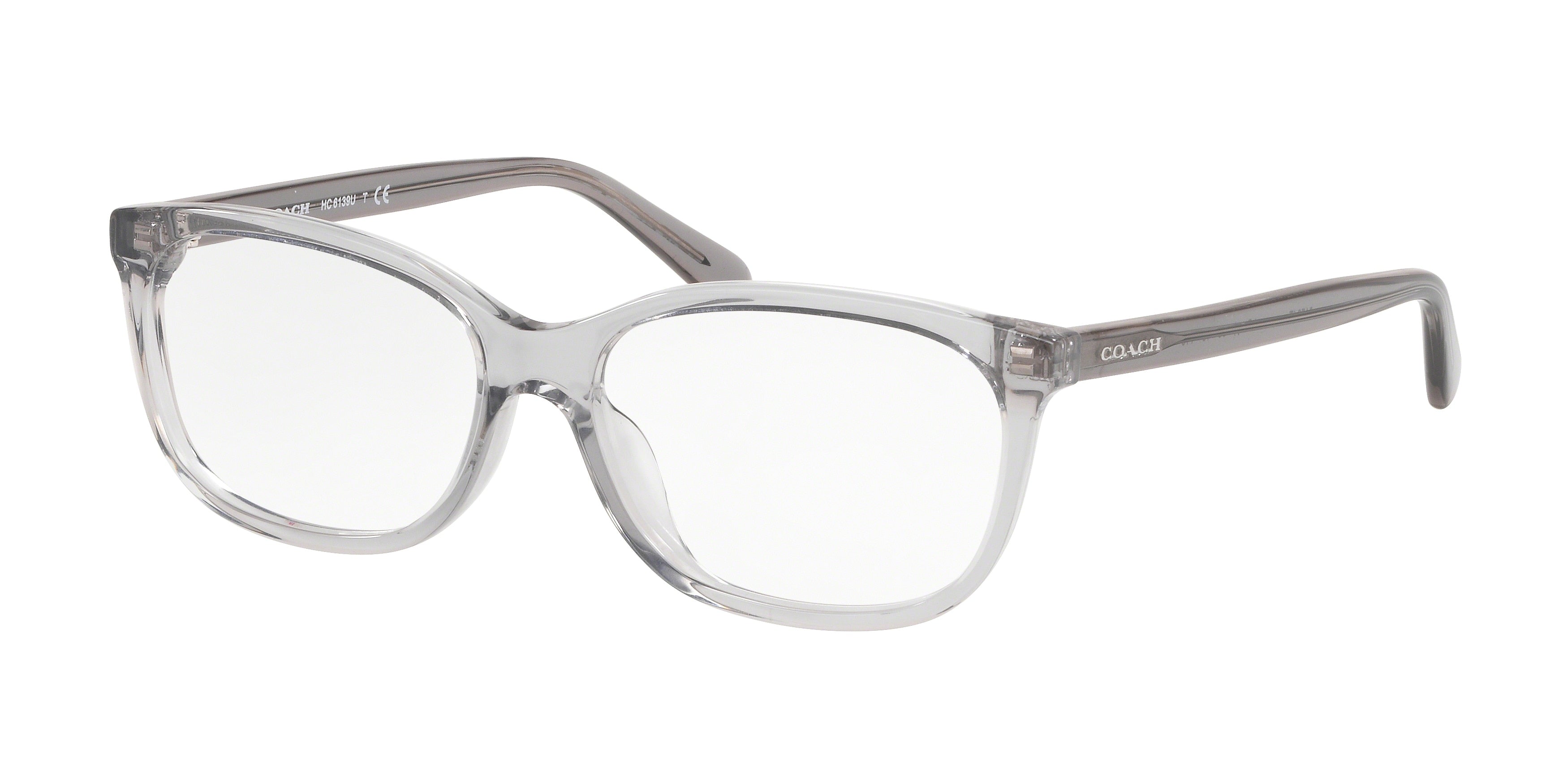 Coach HC6139U Pillow Eyeglasses  5176-Transparent Grey 53-140-15 - Color Map Grey