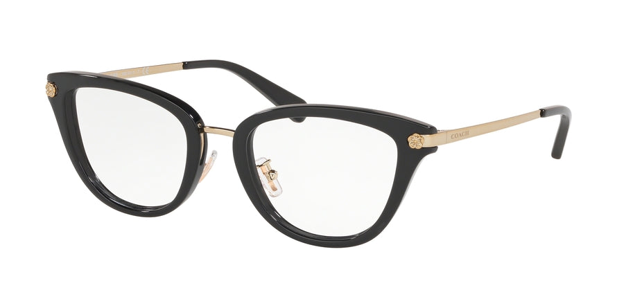 Coach HC6141 Cat Eye Eyeglasses  5002-BLACK 51-20-140 - Color Map black