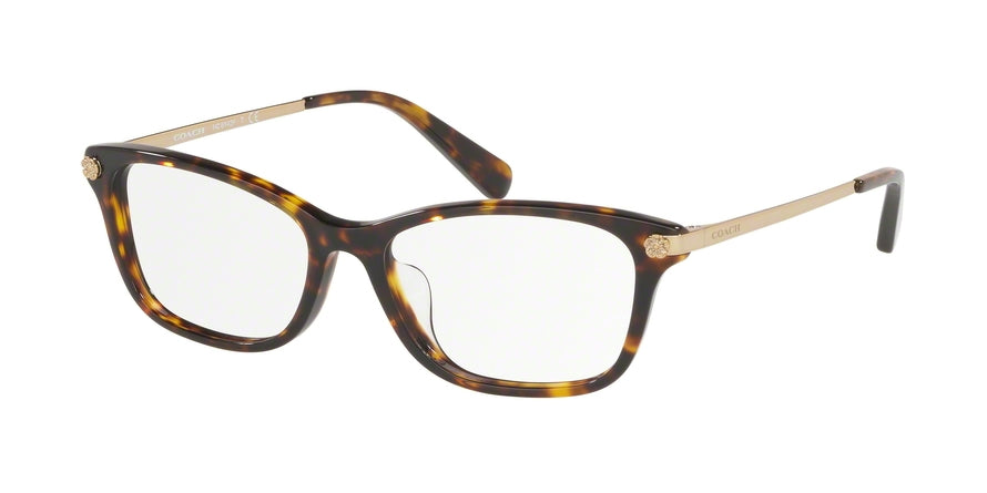 Coach HC6142F Pillow Eyeglasses  5120-DARK TORTOISE 53-16-140 - Color Map havana