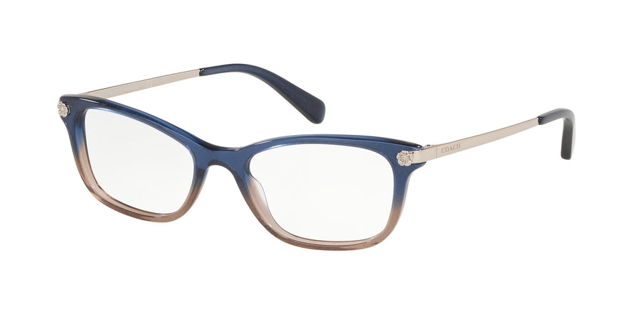Coach HC6142F Pillow Eyeglasses  5489-DENIM GLITTER GRADIENT 53-16-140 - Color Map multi