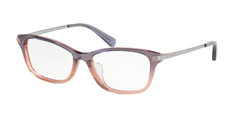 Coach HC6142F Pillow Eyeglasses  5554-VIOLET GLITTER GRADIENT 53-16-140 - Color Map violet